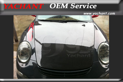 Car-Styling Carbon Fiber Body Kit Hood Bonnet Fit For 2005-2011 Porsche 987 Boxster Cayman 911 997 OEM Style Hood Bonnet