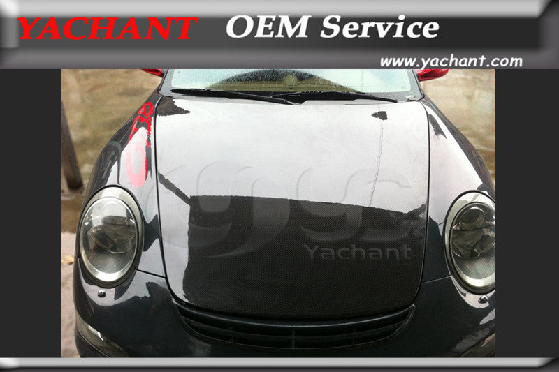 Car-Styling Carbon Fiber Body Kit Hood Bonnet Fit For 2005-2011 Porsche 987 Boxster Cayman 911 997 OEM Style Hood Bonnet