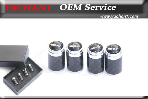 Accessories Universal Carbon Fiber Chrome Metal Car Wheel Tire Tyre Valve Cap Dustproof DustCaps for W204 W207 C63 AMG W218 W212