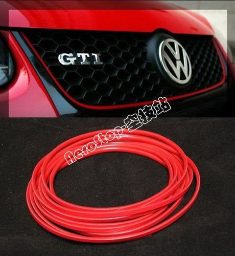 500cm Red Moulding Line Strip Sticker Adhensive 3M Grille Interior,Universal Car Decorative Thread, Interior trim, Exterior Trim
