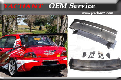 Carbon Fiber 1400mm Rear Trunk Spoiler Fit For 01-07 Mitsubishi Lancer Evolution 7-9  EVO 7 8 9 VTX Type5V Style GT Wing Spoiler