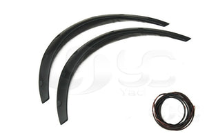 Car-Styling ABS Universal Fender Flare Wheel Arch 2Pcs 840mm 360mm 70mm For All Model After Modify DIY w/ Screws Nuts