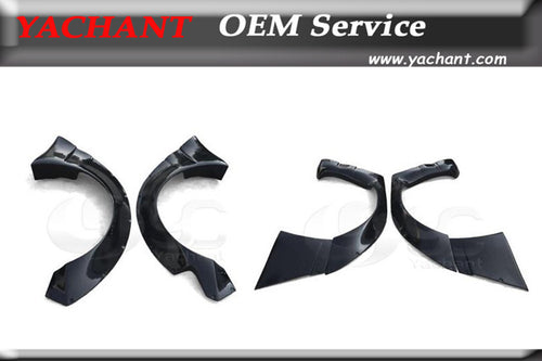 Car-Styling Fiber Glass FRP 6 Pcs Fender Bodykit Fit For 89-94 180SX RPS13 Rocket Bunny Wide Body Style Over Fender Flare Kit