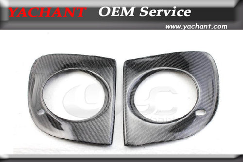 Car-Styling Carbon Fiber CF Front Fog Lights Cover Fit For 2008-2012 Mitsubishi Lancer Evolution EVO X EVO 10 Fog Lights Covers