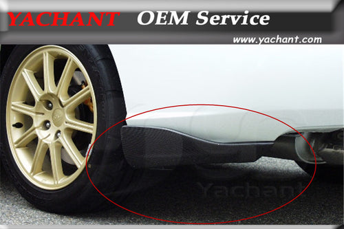 Carbon Fiber Rear Bumper Spats Fit For 2004-2007 Subaru Impreza WRX 8-9th Charge Speed Bottom Line Style Rear Bumper Corner