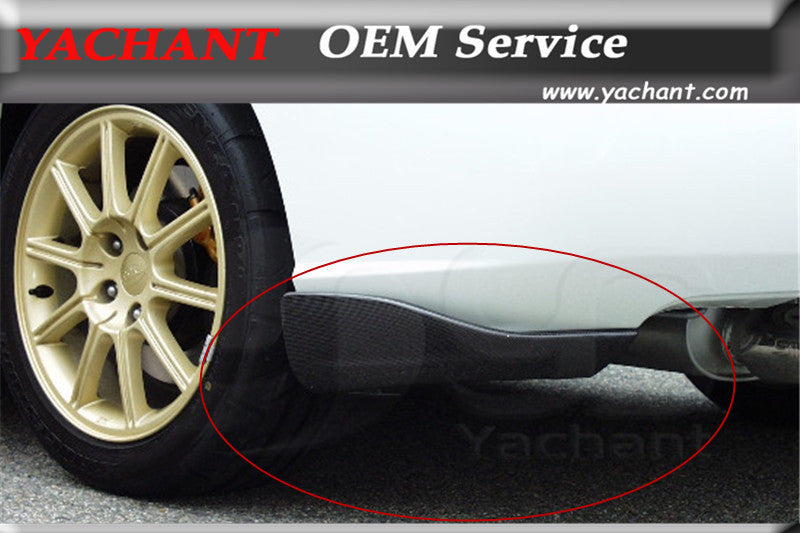 Carbon Fiber Rear Bumper Spats Fit For 2004-2007 Subaru Impreza WRX 8-9th Charge Speed Bottom Line Style Rear Bumper Corner