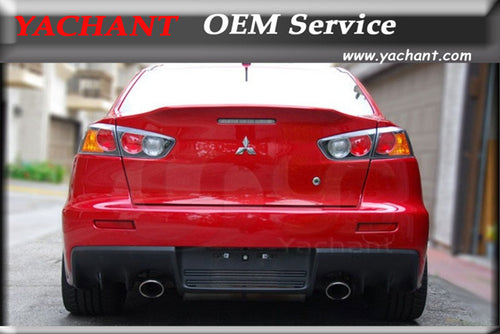 Car-Styling FRP Fiber Glass Bootlid Boot Flaps Tailgate Fit For 08-12 Lancer Evolution EVO X Evo 10 CSL Style Rear Trunk BootLid