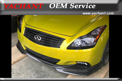 Car-Styling FRP Fiber Glass Front Bumper Lip Fit For 2008-2015 Infiniti V36 G37 Q60 2D Coupe YC Style Front Lip Splitter