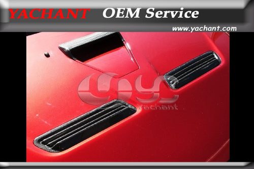 Car-Styling Carbon Fiber Hood Vents Fit For 2008-2012 Mitsubishi Lancer Evolution EVO 10 EVO X OEM Style Hood Vents