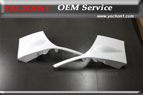 Car-Styling FRP Fiber Glass Front Bumper Spats Caps 2Pcs Fit For 04-05 Subaru Impreza WRX STI 8th GDA GDB Front Bumper Corner