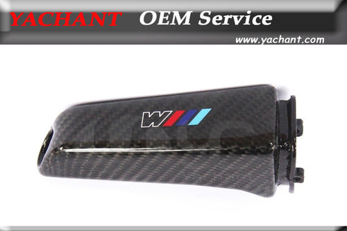 Car-Styling Auto Acessories Carbon Fiber Interior Cover Trim Fit For BMW All Models Hand Brake Knob with M logo