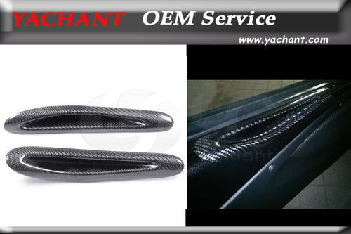 Car-Styling Carbon Fiber Inner Door Handle Panel 2 Pcs Fit For 2004-2011 Lotus Exige S2 Elise S2 Inner Door Handle Replacement