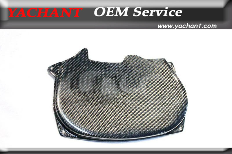 Car Styling Carbon Fiber Cam Gear Belt Cover Fit For 1996-2005 Evolution Evo 4 5 6 7 8 4G63 CT9A Engine Cam Cover