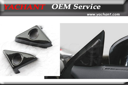 Car Styling Dry Carbon Fiber Plain Weave Glossy Finish Trim Fit For 08-15 R35 GTR RHD & LHD RSW Style Door Mirror Inner Panel