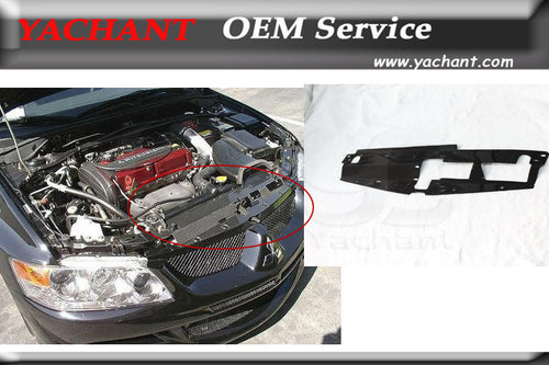 Car-Styling Carbon Fiber Cooling Panel Fit For 2003-2007 Mitsubishi Evolution 8 9 JDM Radiator Cooling Panel