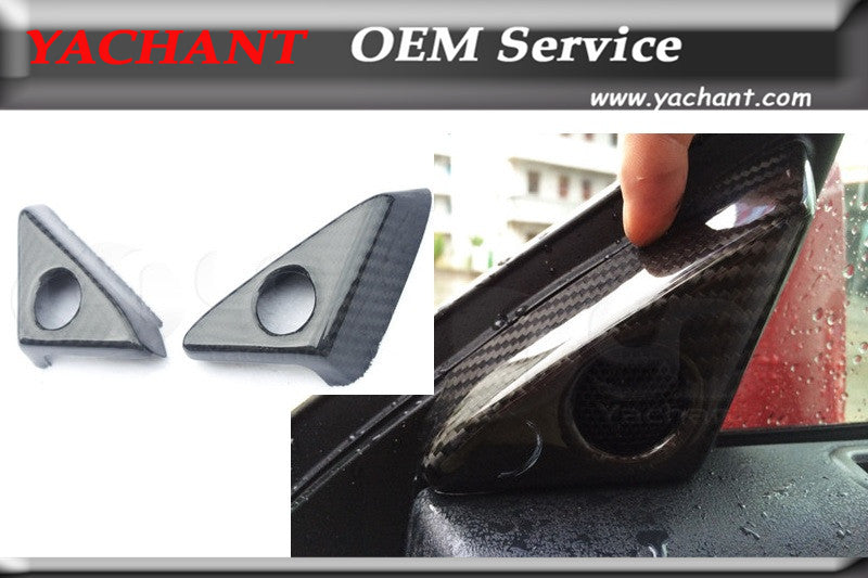 Car Styling Dry Carbon Fiber Twill Weave Matte Finish Trim Fit For 08-15 R35 GTR RHD & LHD RSW Style Door Mirror Inner Panel