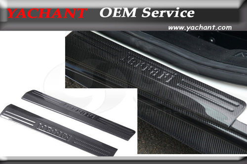 Car-Styling Dry Carbon Fiber Door Sill Fit For 2010-2014 F458 Italia Coupe & Spider Kick Step Panel Door Sill